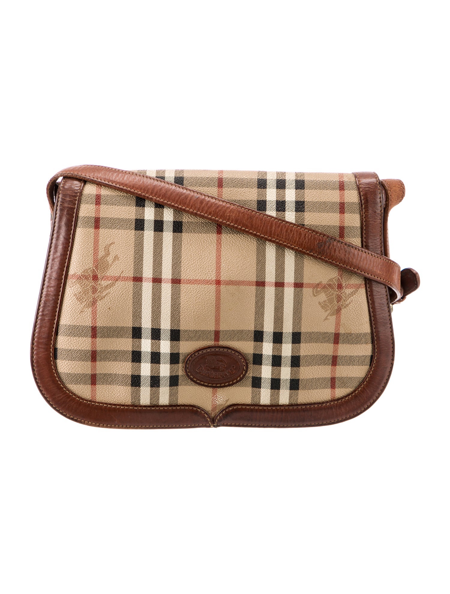Burberry's Haymarket Check Crossbody Bag Small Vintage